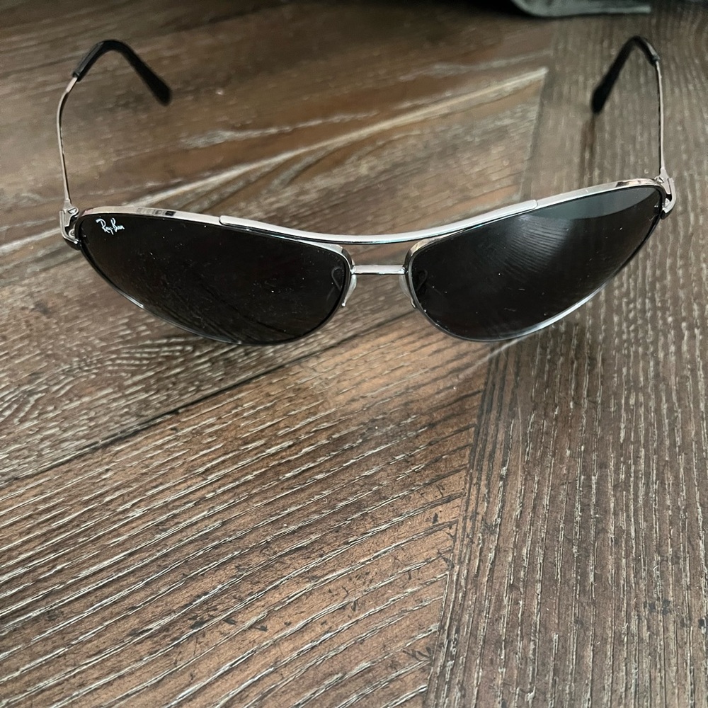 Ray-Ban Black and Silver Sunglasses